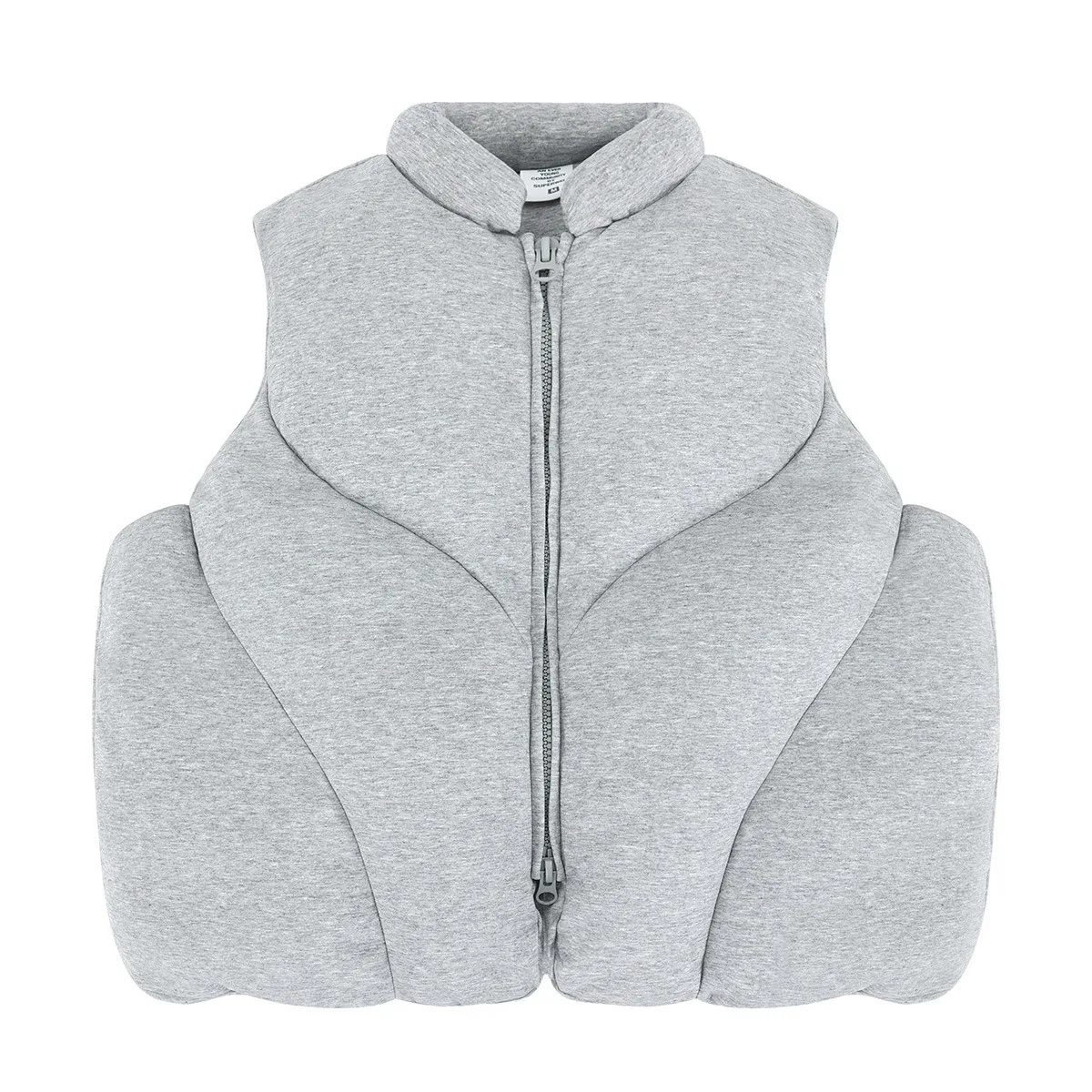 

Autumn and Winter New Grey Air Layer Cotton Vest Men Retractable Sleeveless Jacket