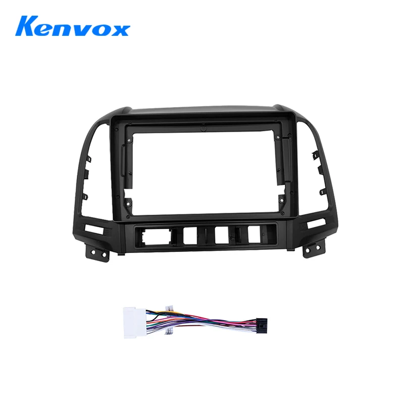 

Car Radio Frame For HYUNDAI Santa Fe 2005-2012 Power cable Audio Dash Installation GPS DVD MP5 Plastic Fascia Panel Mount Kit