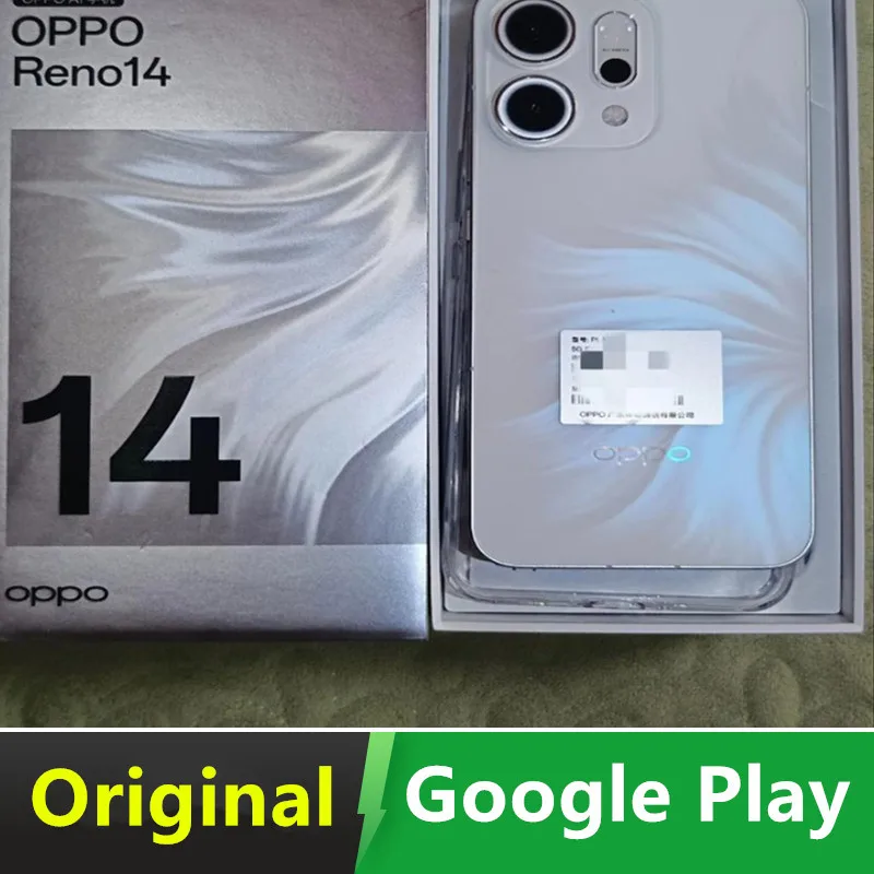 Offical OPPO Reno14 Smartphone Dimensity 8350 120Hz 6000mAh 80W SuperVOOC 6.59' AMOLED 50MP Rear Camera OTA NFC IP68 IP69