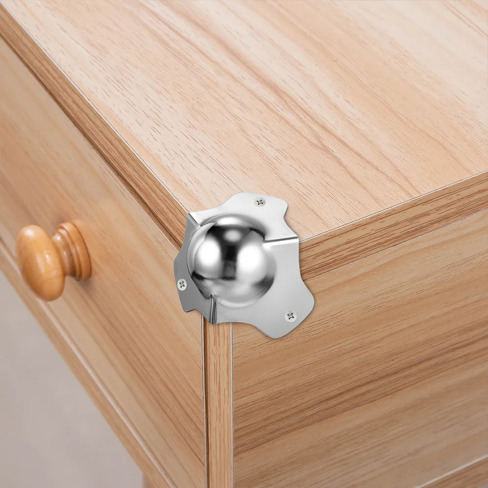 4Pcs Ball Shaped Corner Guards Heavy Duty Metal Impact Resistant for Flight Safety Protection Corner Guards