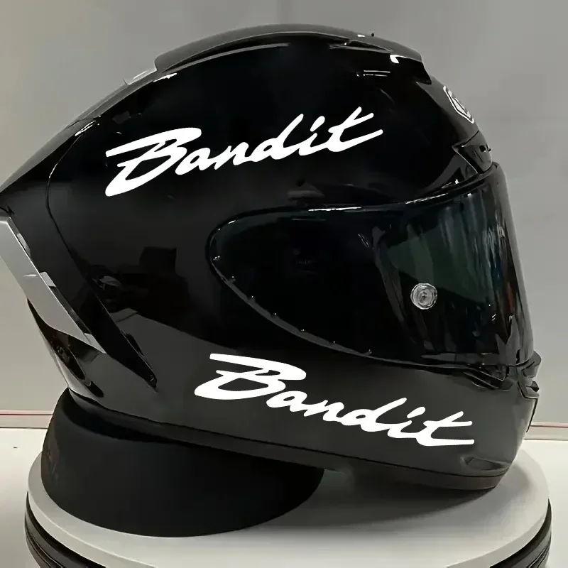 2Pcs Bandit Motorcycle Waterproof Vinyl Stickers Decals Motorcycle Helmet Laptop Luggage Tank Fairing Styling Decor Accessories