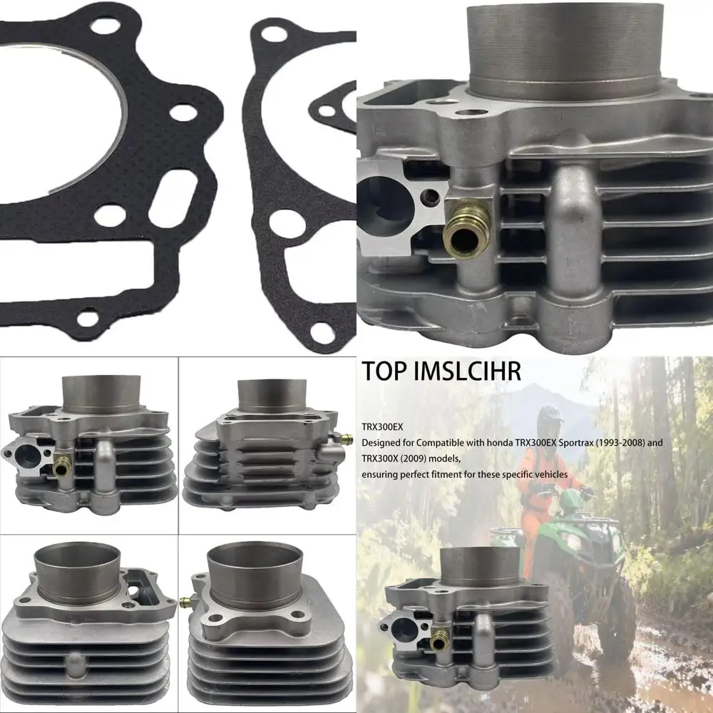 

Cylinder Piston Gasket Kit for Compatible with Honda ATV TRX300EX TRX300X Sportrax 300, 1993-2009 Compatible 80mm bore size