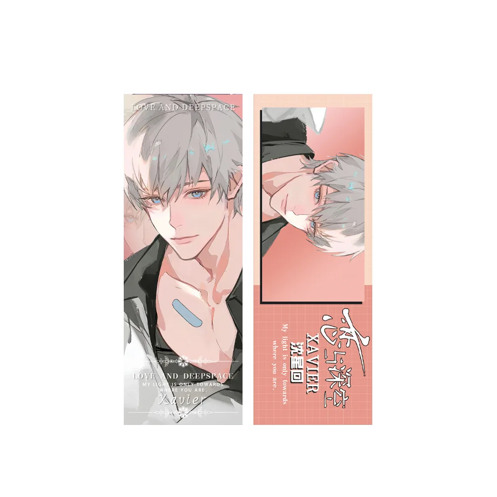 Love and Deep Space High Appearance Level Laser Ticket Rafayel Xavier Zayne Sylus Caleb Game Peripheral Bookmarks