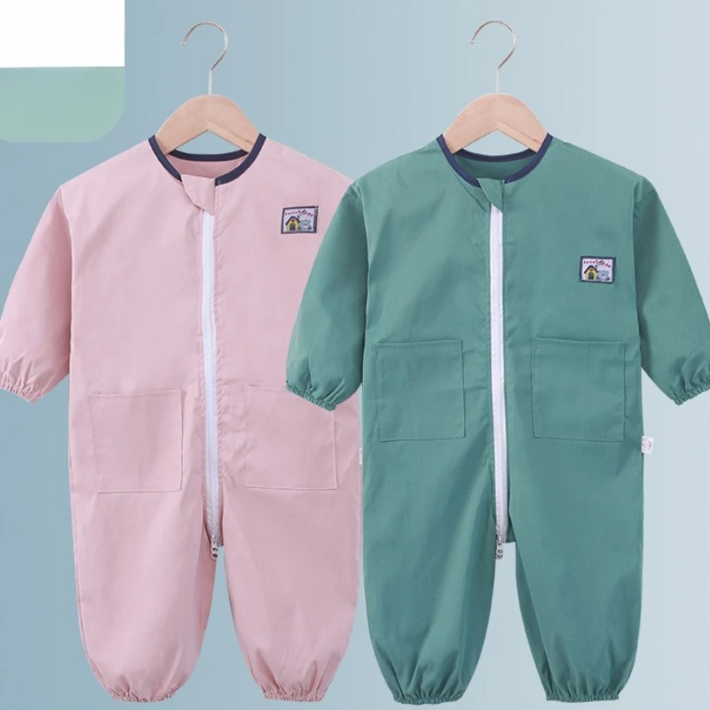 Mess-Proof Baby Coverall Rompers – Waterproof Long Sleeve Crawling Suit, Must-Have Full-Body Bib for Toddlers 2