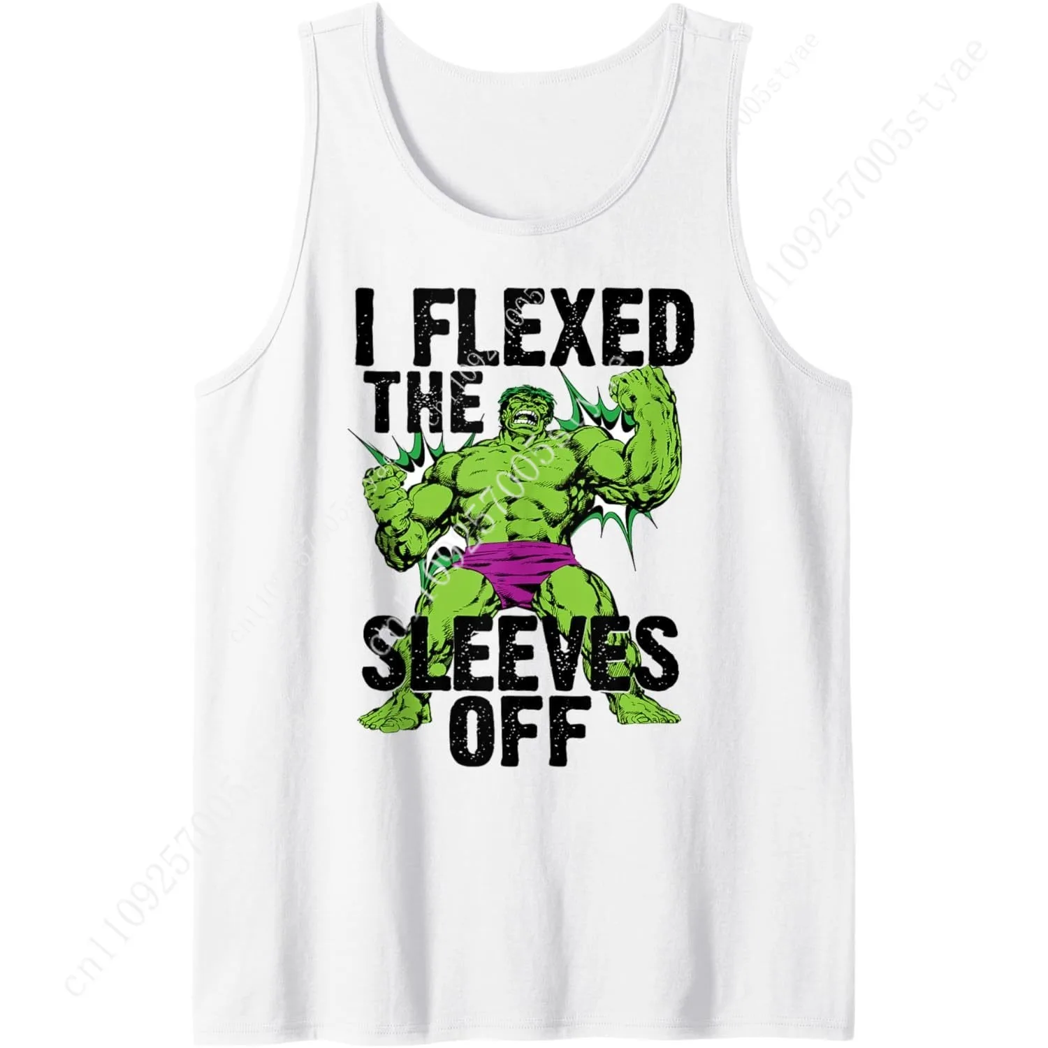 

Marvel Hulk Vintage I Flexed The Sleeves of This Shirt Tank Top