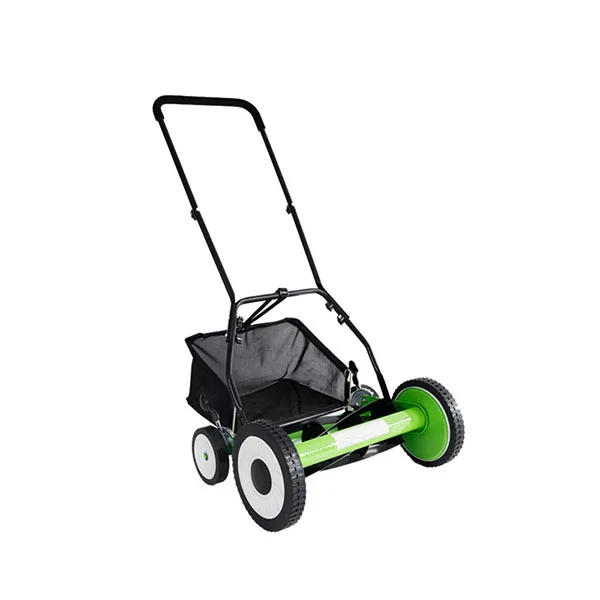 

Hand push Portable 16 inch Grass cutter with 4 wheels Daily used Industrial Grass Trimmers manual reel Lawn mower