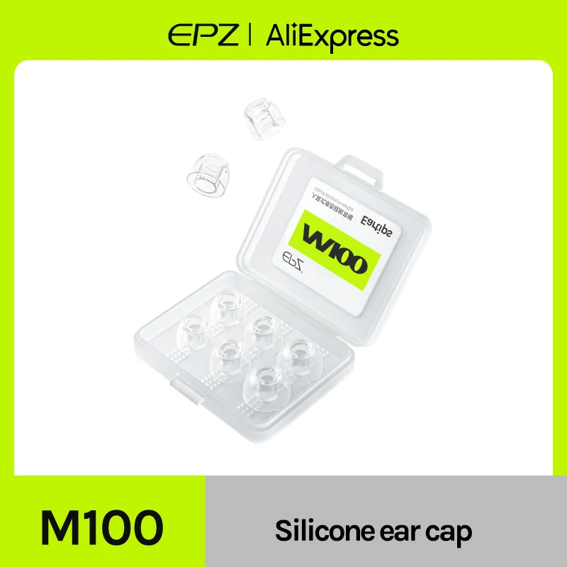 EPZ M100 Ear Tips S/M/L Liquid Silicone Universal Silicone Eartips for In-ear IEM Earphone Bluetooth Earbuds(3 pairs） 