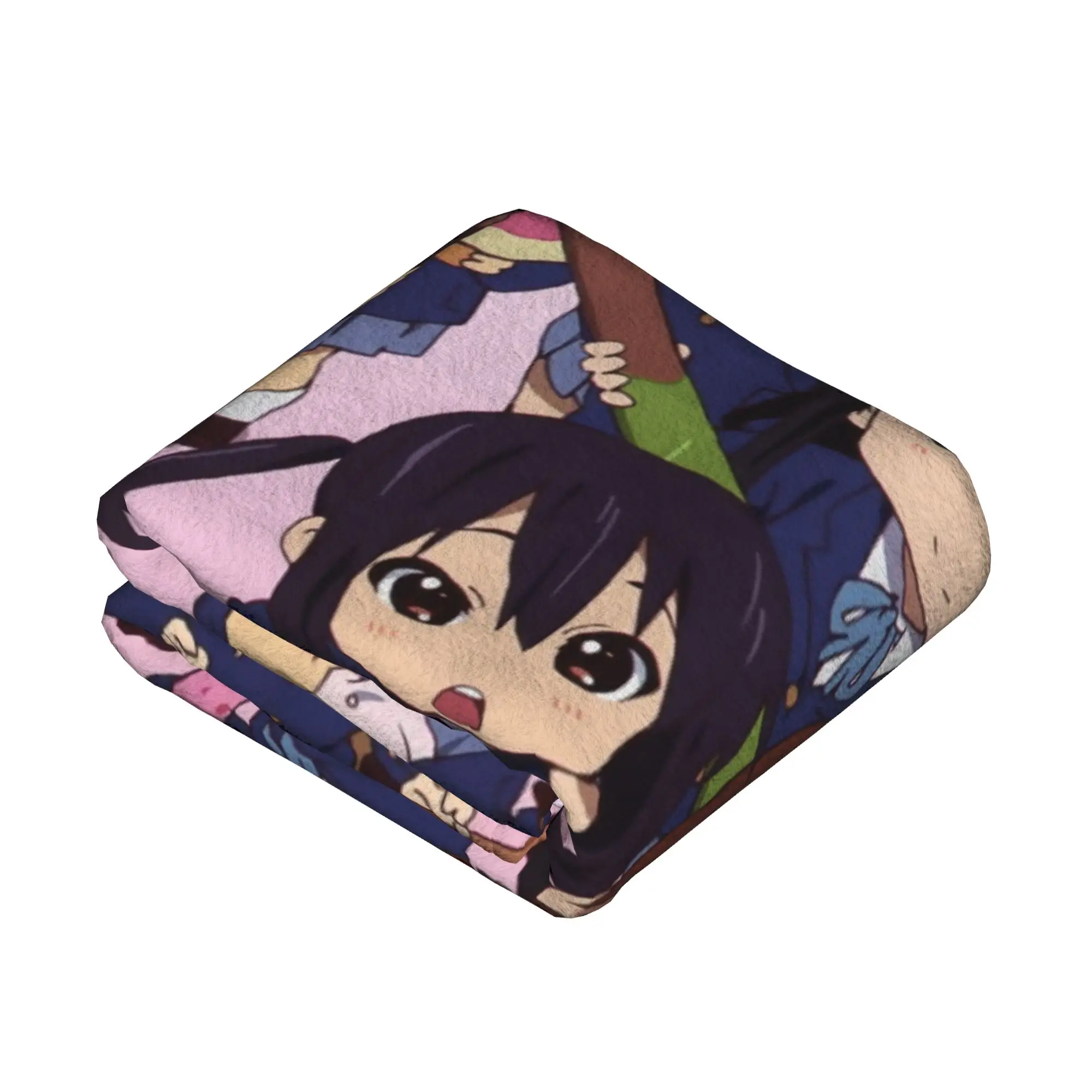 K-On! Anime Flannel Blanket Cute Girl Yui Mio Azusa Awesome Throw Blankets for  Sofa Bedding Lounge 200x150cm Quilt