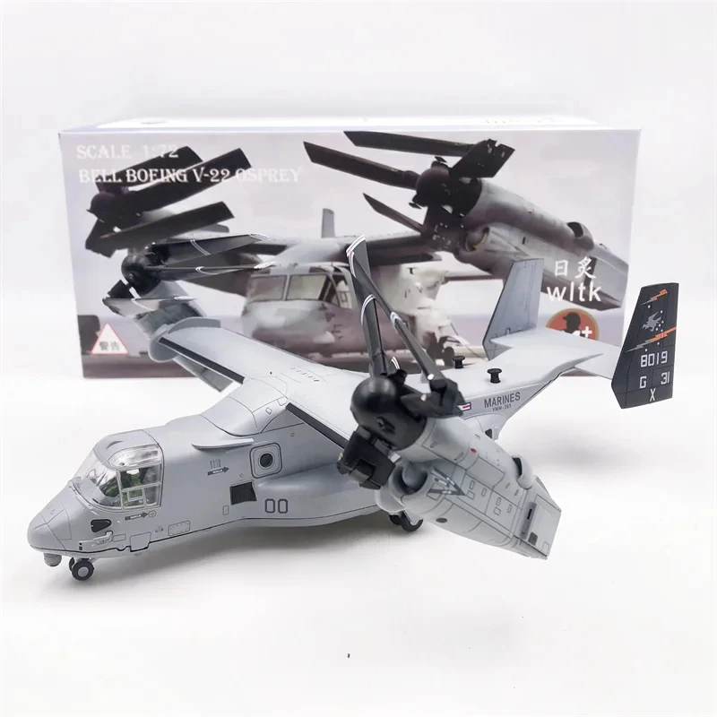

US Navy Marine V22 V-22 1:72 Scale Osprey Transport Helicopter Amphibious Fighter Metal Plane Aircraft Model Ornament