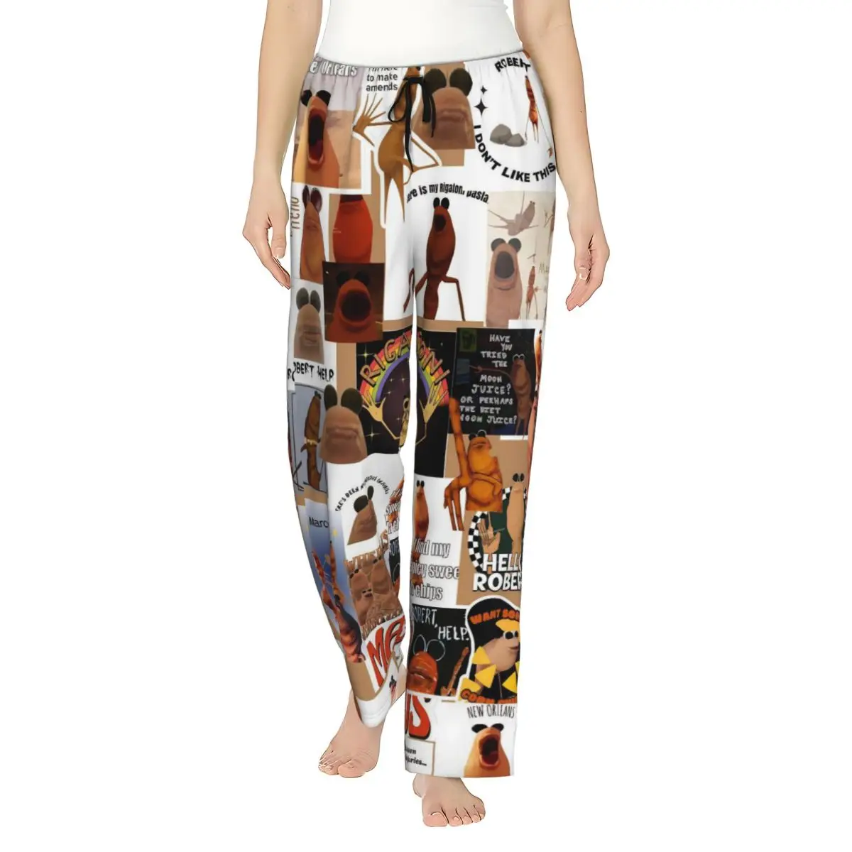 Women Pajama Pants Marcus The Worm Funny Meme Loungewear pants Comfy Pajama Bottoms