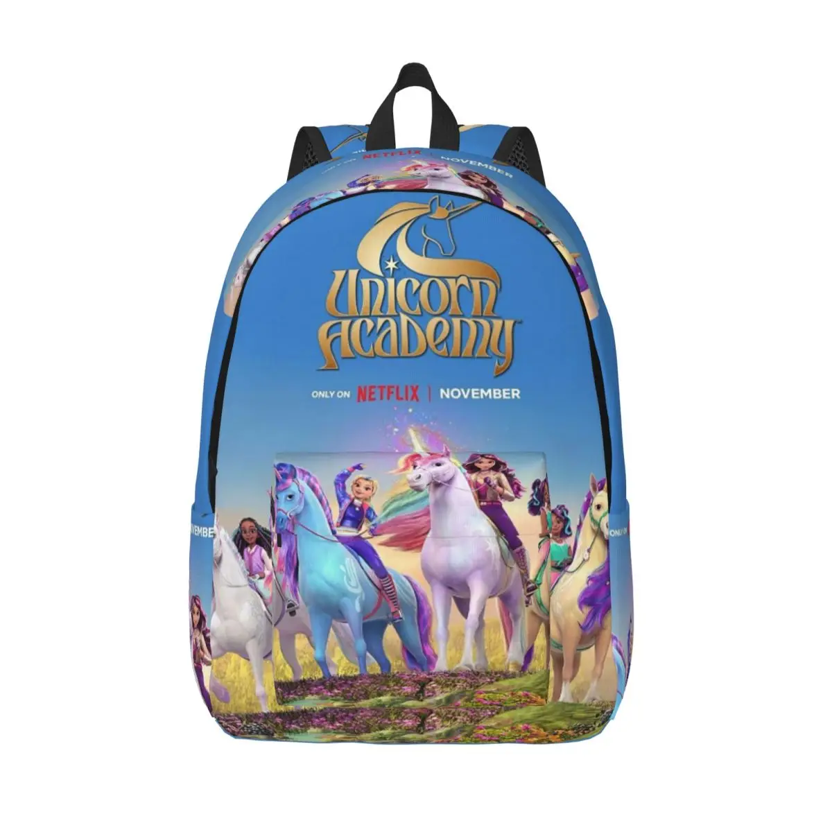 Unicorn Academy Student Backpack School Bag Hiking Travel Daypack for Men Women Bookbag Shoulder Bags