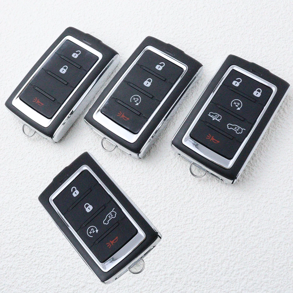

3 4 5 6 Bottons Car Key Housing Fob Case Shell for Jeep Wagoneer Grand Cherokee L RAM 2021 2022 2023 Car Smart Remote Key Fob