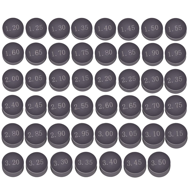 7.48mm Motorfiets Accessoires Verstelbare Complete Kleppad Shim Kit Voor Honda Suzuki Yamaha Kawasaki 1.20-3.50mm 1.225-3.475