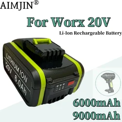 Le batterie ricaricabili agli ioni di litio da 20V 6000/9000mAh si applicano per utensili elettrici Worx WA3551 WA3553 WA3556 WA3572 ecc