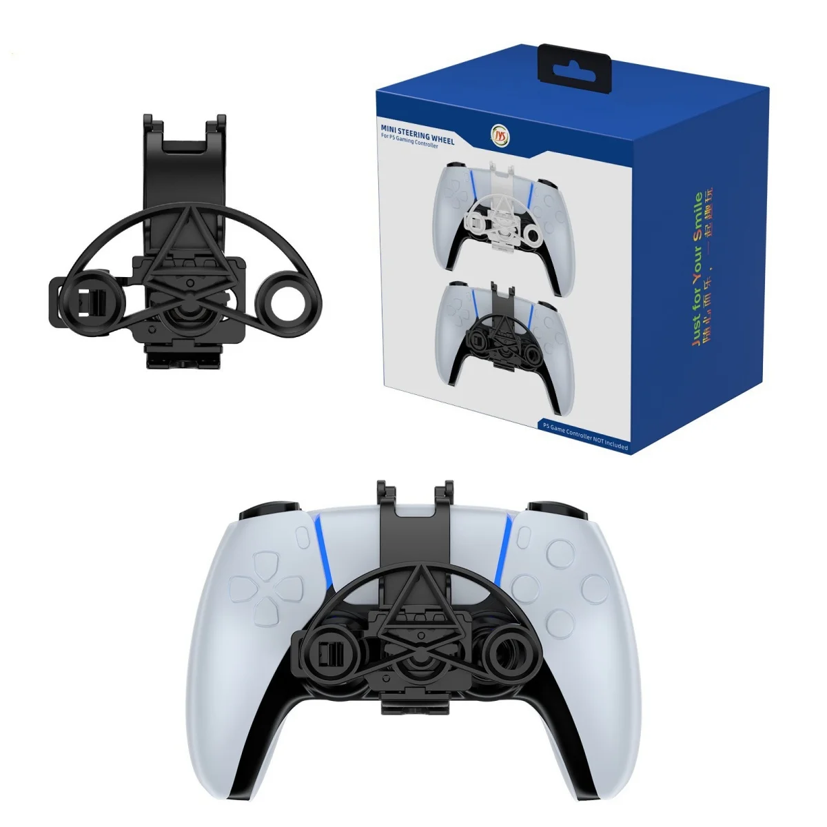 Mini Steering Wheel for PS5 Game Controller 3D Printing Racing Games Steering Wheel Replacement Direction Auxiliary Accessories