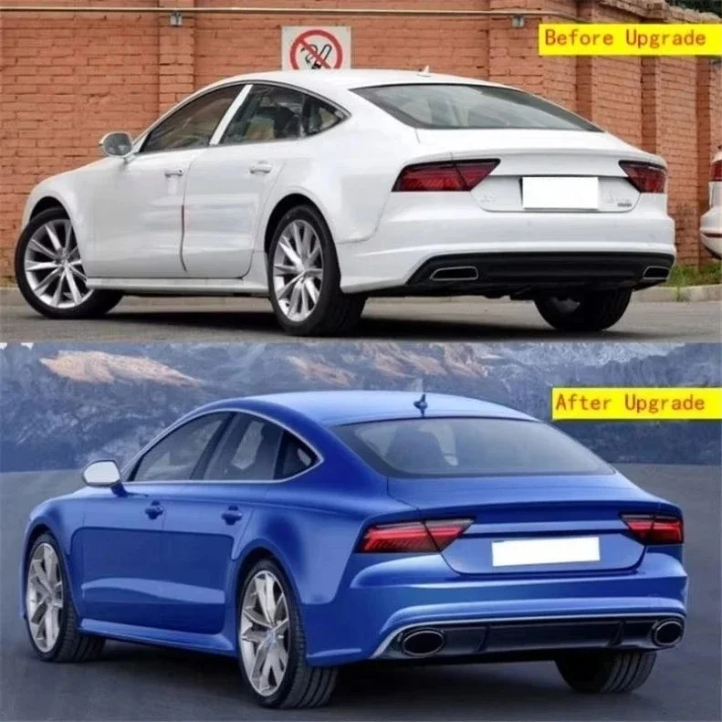 Original Quality A7 S7 Modified RS7 Style Rear Diffuser Grille Side Skirts Front Bumpers Body Kit for  2016-20218