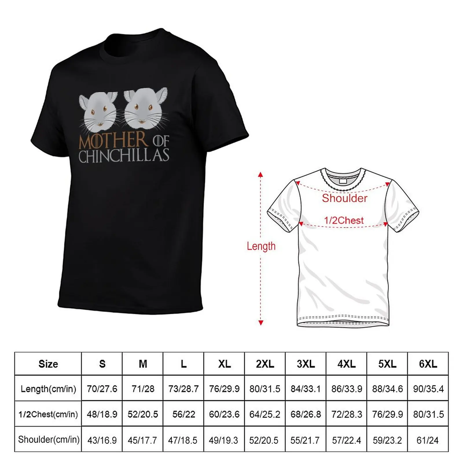 Mother of chinchillas T-Shirt street wear anime tshirt quick-drying aesthetic clothes mens graphic t-shirts funny