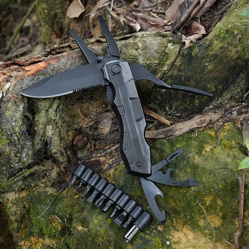 

Hot Sale Pliers Multitool Folding Pocket Camping Outdoor Survival hunting Screwdriver Kit Bits Knife Bottle Opener Hand Tools