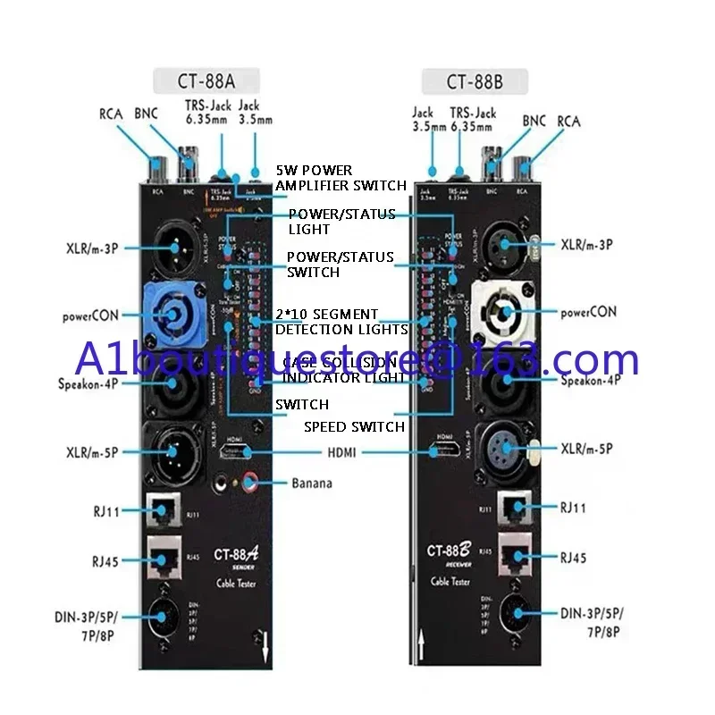 

Meter Hdm Automatic Audio Side Line Meter CT-88 Separate Multi-Function Xlr Signal Line