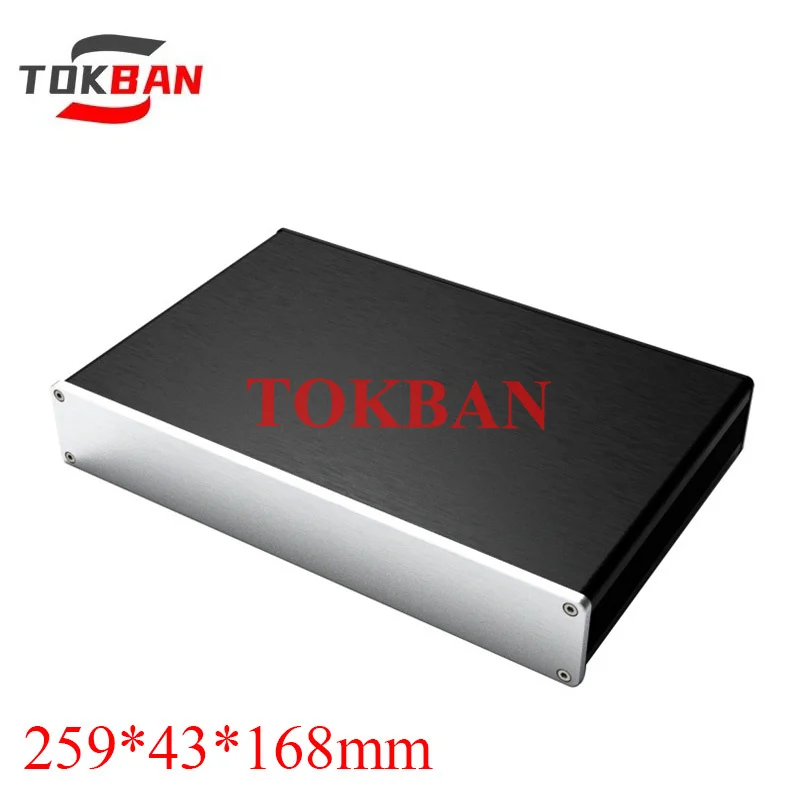 Tokban 2605 259*43*168mm All Aluminum Amplifier Chassis Enclosure for Preamplifier Headphone Amplifier Case Shell