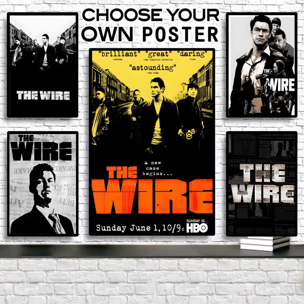 

Good TV series The W-Wire Painting Calligraphy Vintage Poster Canvas Frameless Wall Art Perfect For Hallway Home Decoration