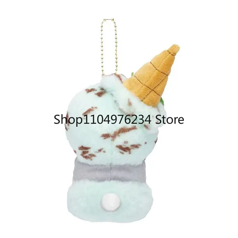 Kawaii Mofusand Shark Cat Japanese Ice Cream Series Plush Toys Keychain Backpack Cute Pendant Boys Girls Christmas Creative Gift