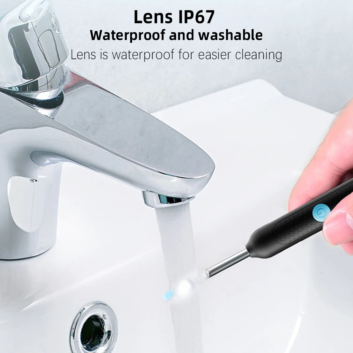 كاميرا منظار الأذن اللاسلكية الصغيرة الذكية، تطبيق منظف الأذن، مزامنة في الوقت الحقيقي، أداة إزالة شمع الأذن، الرعاية الصحية لقناة الأذن