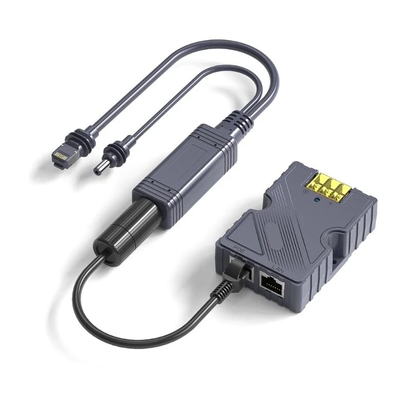 B2EF POE 스플리터 어댑터 1000mbps 100W RJ45를 사용한 분리 기가비트 포 스플리터