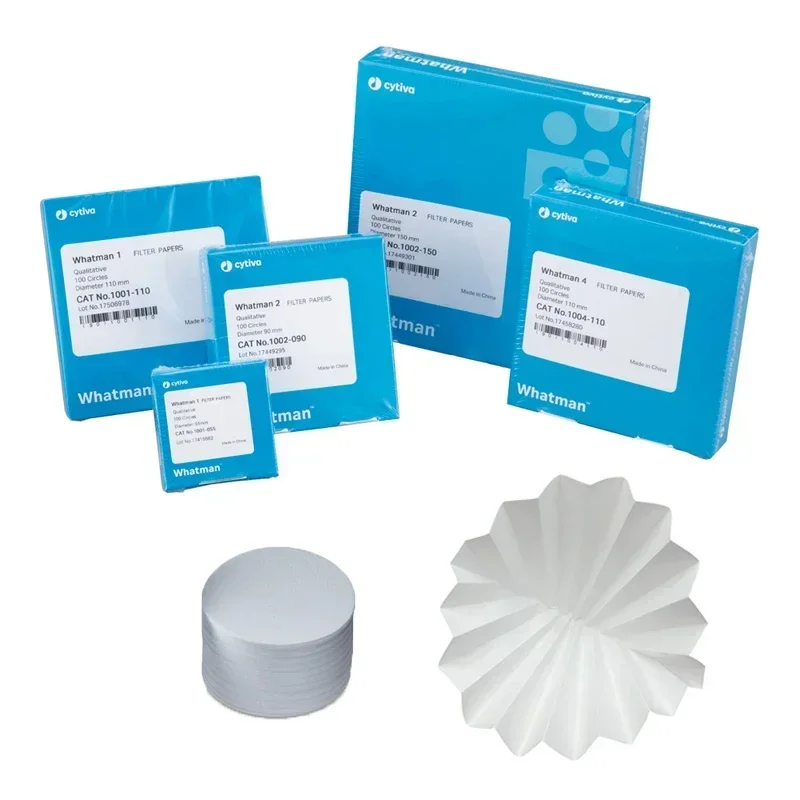 papier-filtre-qualitatif-whatman-rond-100-pieces-70-90-110-240cm-consommables-d'analyse-des-sciences-de-vie
