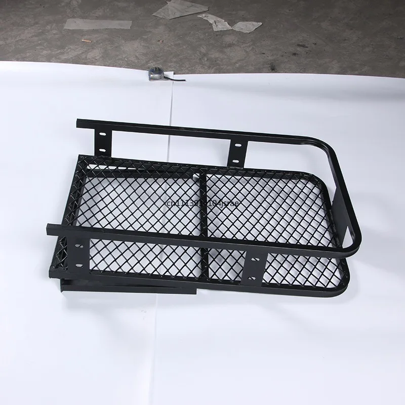 Heavy‑Duty SUV Rear Trailer Cargo Basket, Thickened Reinforced Rear Hitch Luggage Rack Storage Carrier for Cargo Hauling