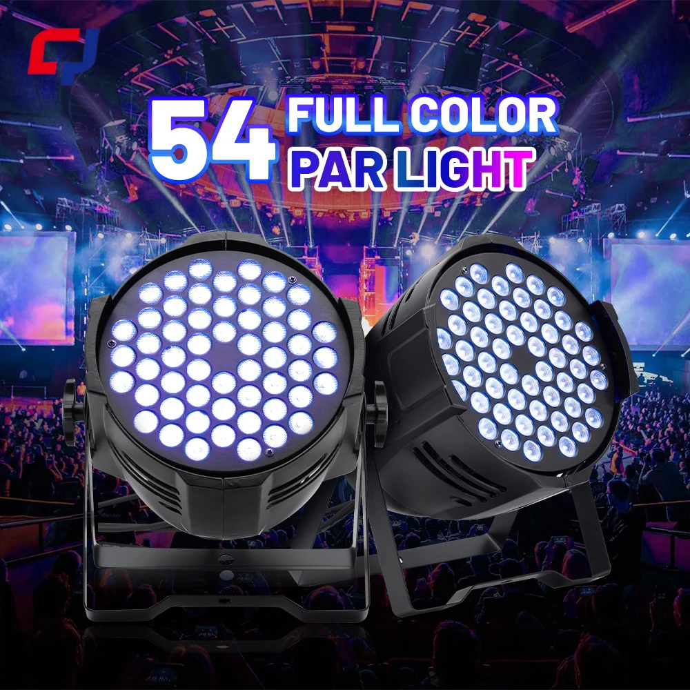 

54x3w 3in1 RGB Led Par Light Stage Light DMX512 Stage Lighting For DJ Disco Party Wedding Event Performance Wall Washer Light