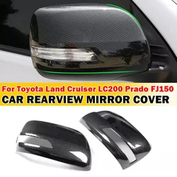 For Toyota Land Cruiser LC200 Prado FJ150 150 2010-2021 Car Sticker Rearview Side Mirror Cover Wing Cap Exterior Door Case Trim