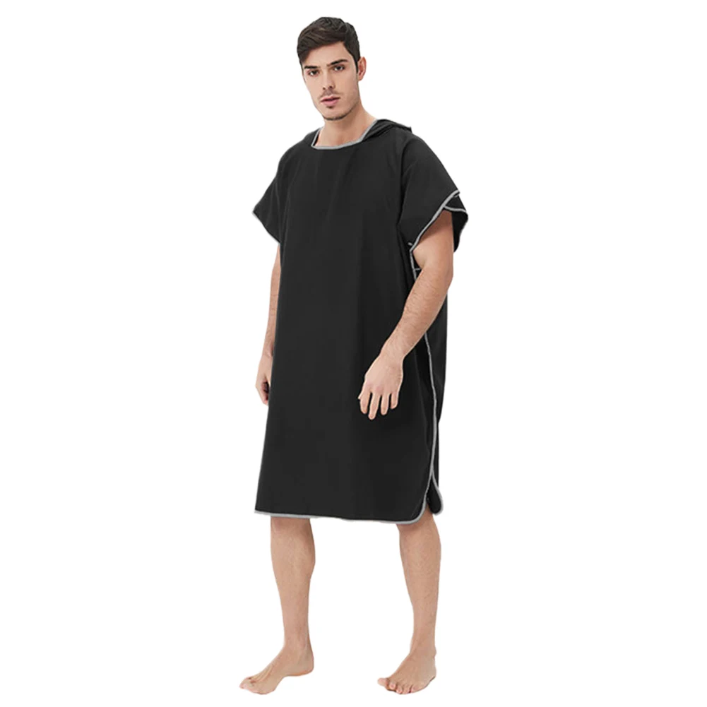 Poncho de surf unissex, roupão de microfibra à prova de vento, toalha de poncho de microfibra, roupão de surfista para surf, natação e mergulho