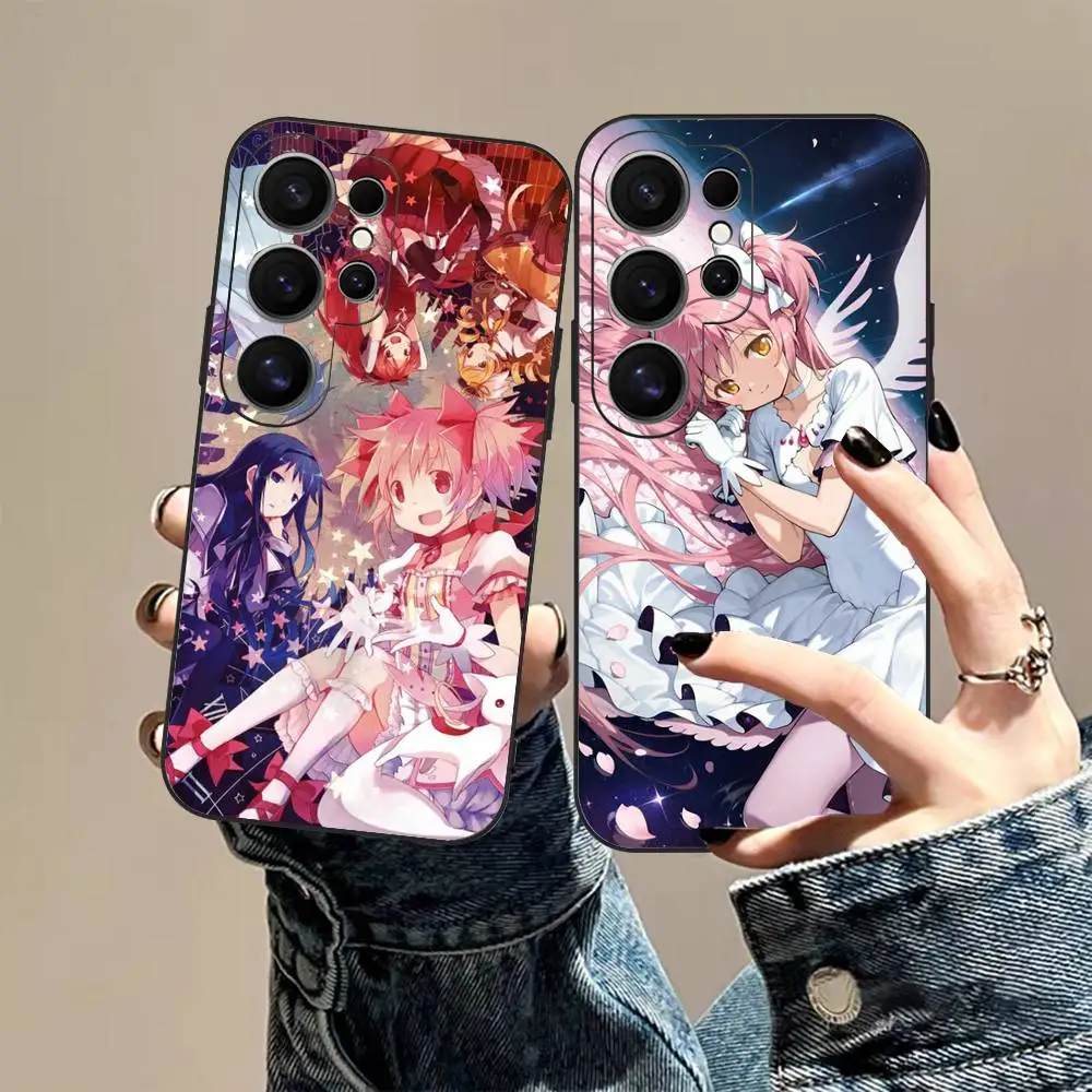 Cartoon Puella Magi Madoka Magica Phone Case For Samsung S 24 fe 25 Ultra plus 20 lite 21 30 22 23 24 22 Ultra 5G Fundas