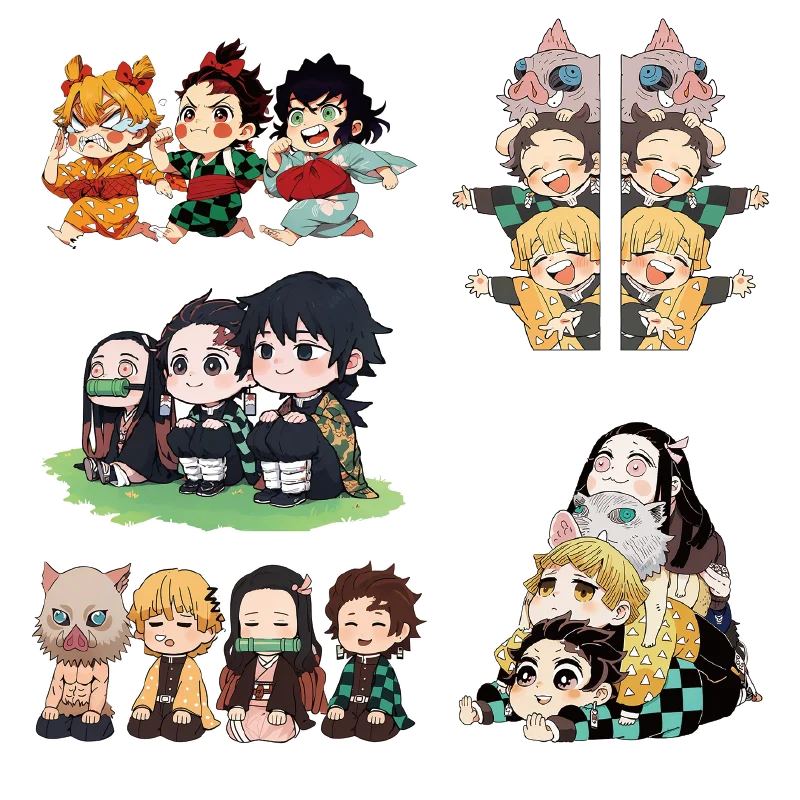 

Demon Slayer knife car stickers for fuel tank cap, door handle, rearview mirror, glass, fender scratches, reflective stickers