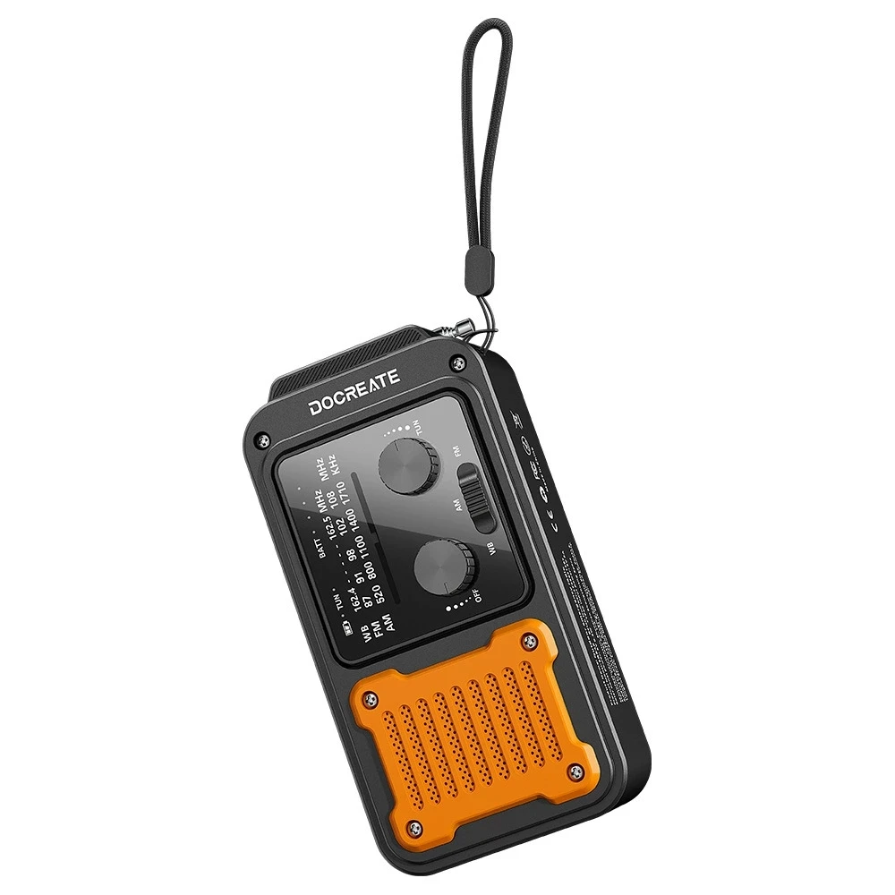 

Многофункциональное аварийное радио, метеорадио NOAA, сигнализация SOS, внешний аккумулятор 2000 мАч и светодиодный фонарик — идеально для приключений на природе