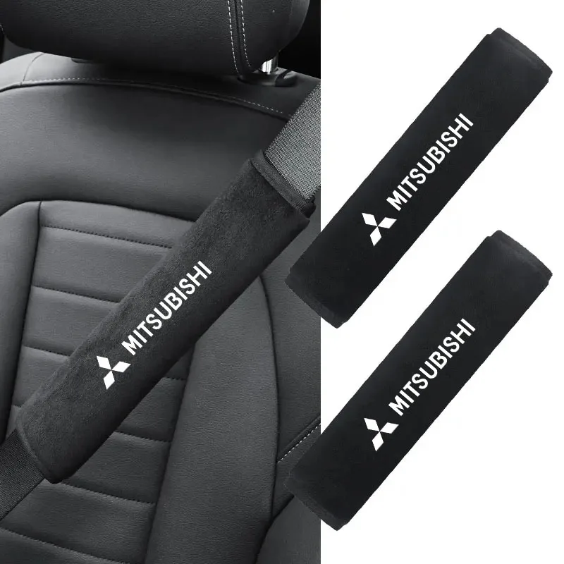 

For Mitsubishi Outlander Lancer 10 9 RALLIART L200 Pajero Car Interior Seat Belt Protector Cover For car Auto Accessories