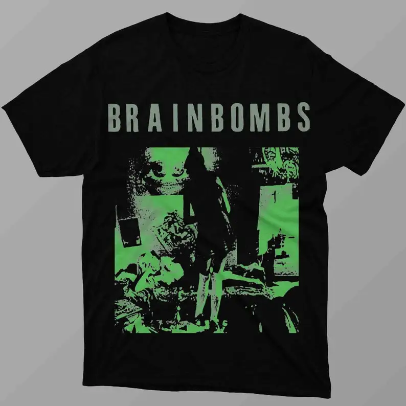 Brainbombs tshirt grunge noise rock Combine Fun Printed Shirt Men's And Women's Short Sleeve T-shirts