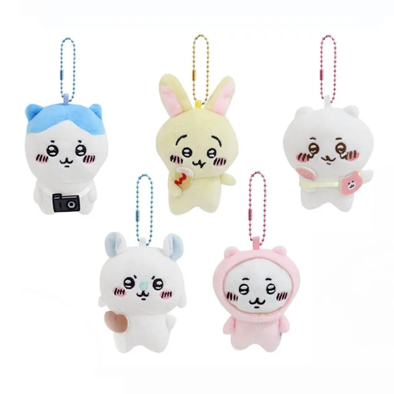 Kawaii Self Mocking Bear Pendant Chiikawa Chii Kohachi Usaki Bag Hanging Adorn Cute Keychain Doll Portable Funny Keychain Gift