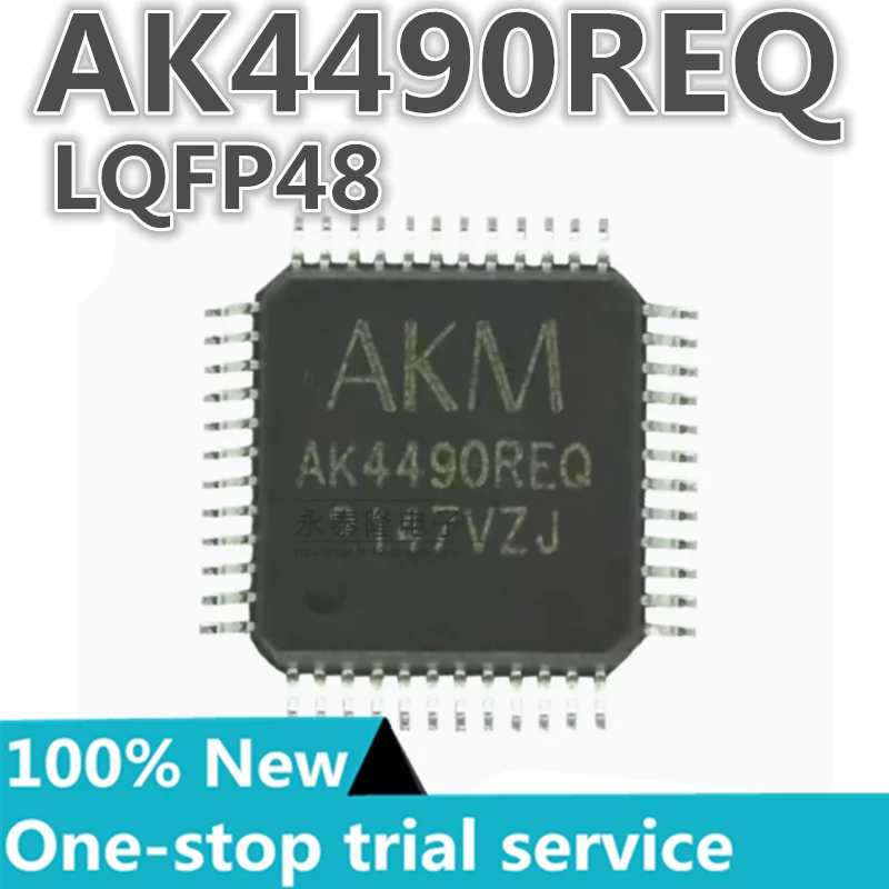 2-20PCS %New AK4490REQ AK4490REQ-L AK4490 LQFP48 2-channel 120dB audio DAC chip