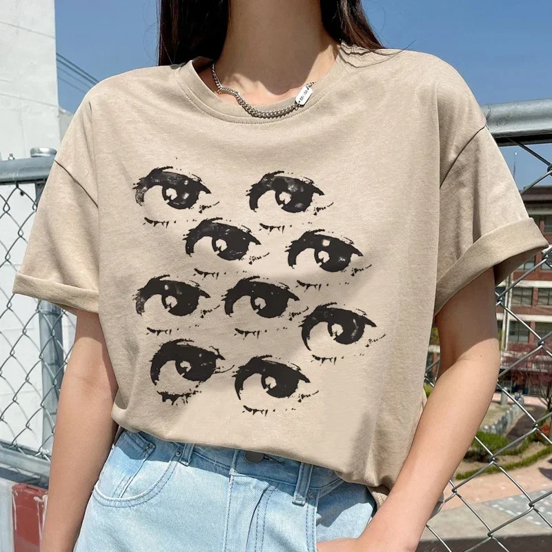 Y2K Women's T-shirts, Streetwear, Retro, Cute, Fashionable.graphic T Shirts Aesthetic Clothes Summer Streetwear Personality Y2K