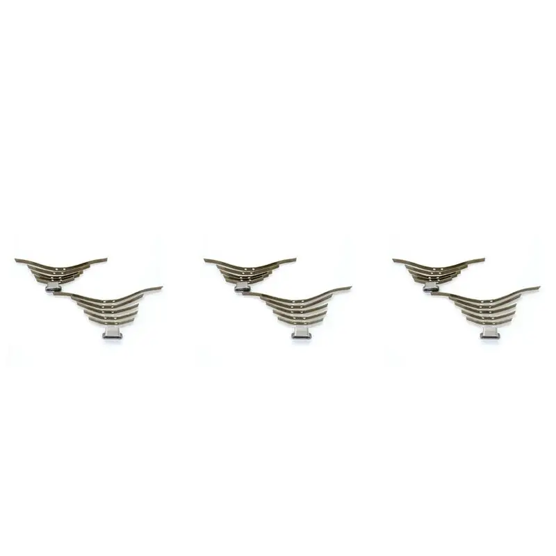 BEDW-6 Pair Steel Shock Absorption Leaf Springs Suspension For WPL B14 B24 B16 B36 1/16 RC Truck Car Parts Accessories,A