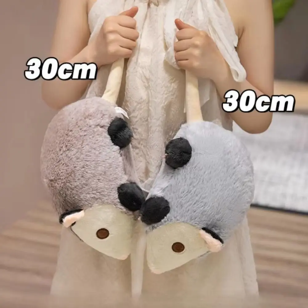 ตุ๊กตาหนูผ้าฝ้าย PP นุ่มฟูเหมือนจริง ของเล่นหนูจำลอง ตุ๊กตาหนูการ์ตูนเหมือนจริง ของสะสม