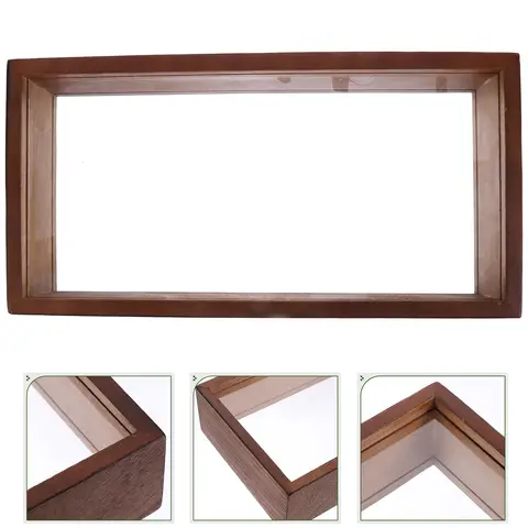 사각형 아크릴 나무 보관 데스크탑 엽서, 프레스드 플라워, 말린 잎 디스플레이 케이스, 표본 사진, 그림자 상자 프레임 Best5