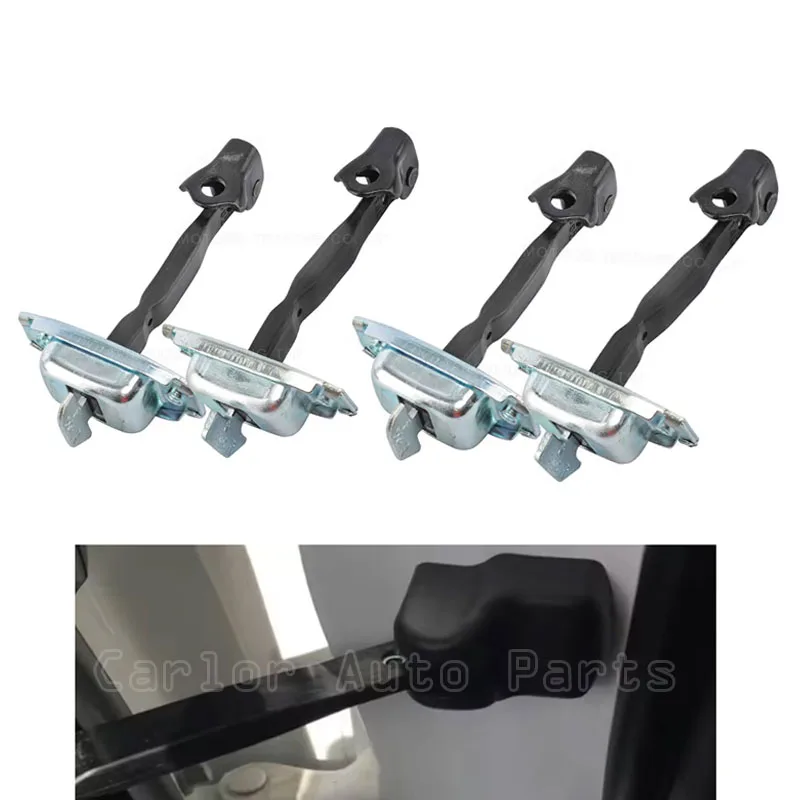 4 Pcs/1 Set Car Door Stay Checker Strap Stopper Front Rear for Toyota Corolla Prius 2003-2009 Auto Parts 68630-02100 68610-0D020