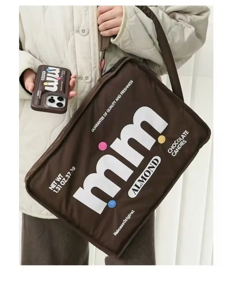 Neuartiger Kawaii Laptop-Rucksack, 40,6 cm große lustige Computer-Tablet-Schulter-Clutch, Techy Trendy Square Protection Case Bag