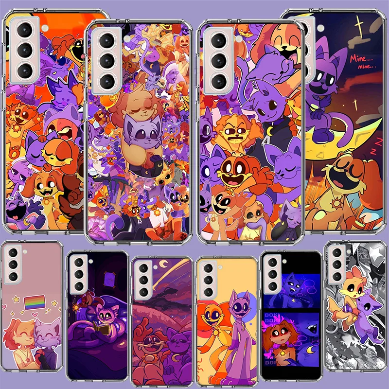 Catnap y Dogday funda de teléfono bonita para Samsung A16 A26 A36 A56 A17 A15 A25 A35 A55 A14 A24 A34 A54 A04S A05S Galaxy Note 20 10 9