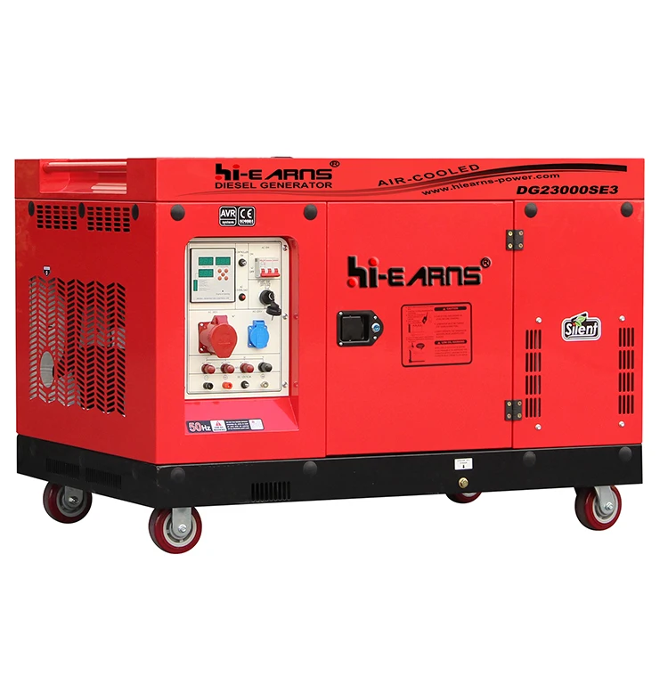 12KW 15KVA 16KW 20KVA 3000rpm Soundproof 2V98FD Two Cylinder Air Cooled Diesel Generator With Digital Panel