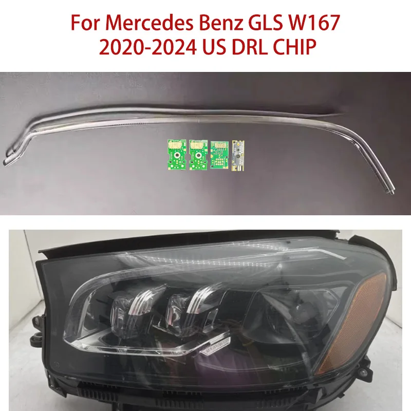 

Car DRL CHIP Headlight Spare Parts For Mercedes-Benz LED Light Source Module White GLS W167 2020-2024 American Angel Eye Ballast
