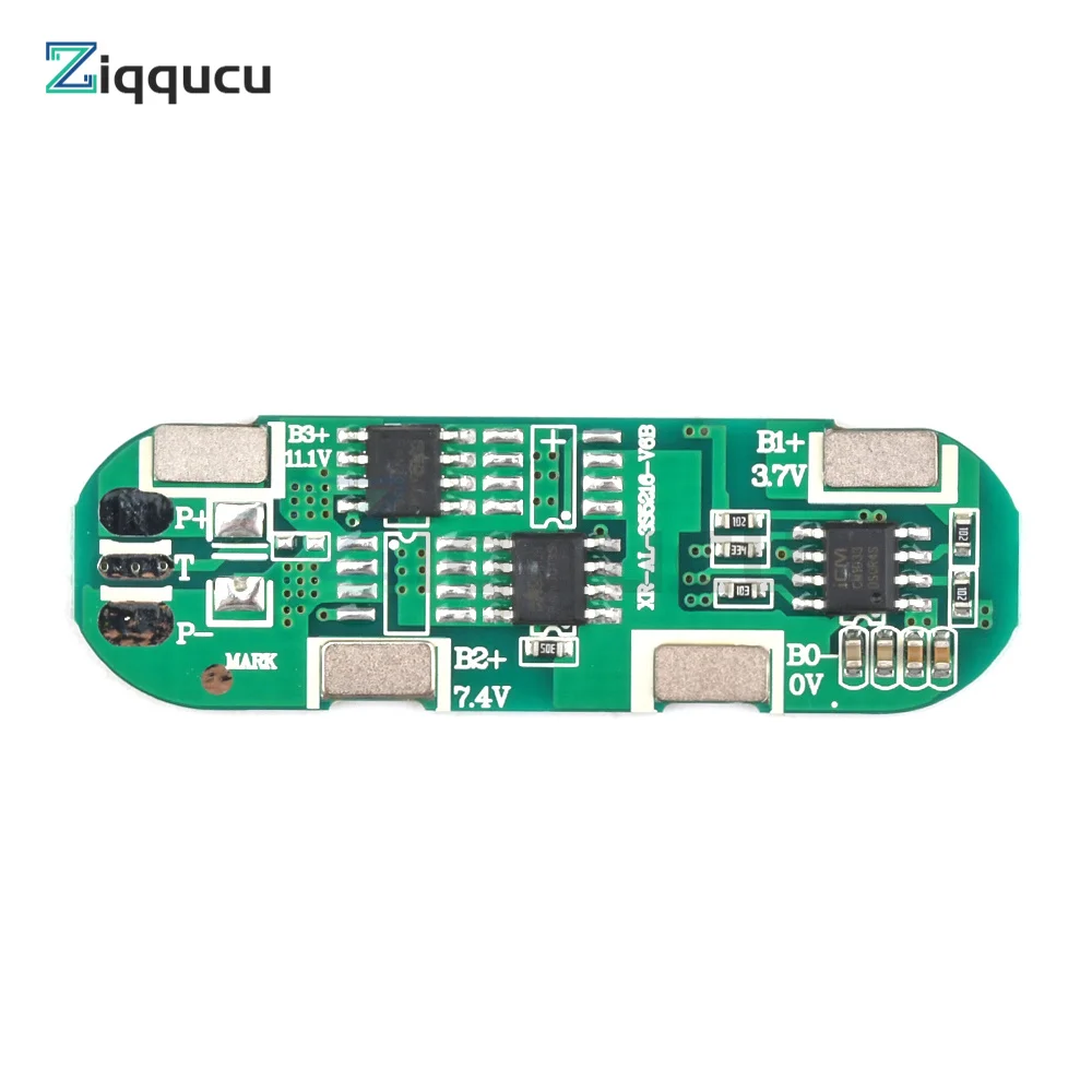 BMS 3S 5A 11.1V 12.6V 18650 Li-ion Lithium Battery Protection Board with the Same Port For Power Bank/Electric